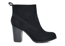 Chase & Chloe Emery-2 Women's Chunky Heel Slip On Bootie
