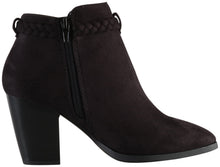 Delicious Women's Issey Braided Tassel Stacked Heel Bootie