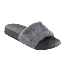 Betani Womens Farah-1 Furry Slide Sandals