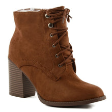 Women's Soda Lurk Lace Up Heeled Bootie