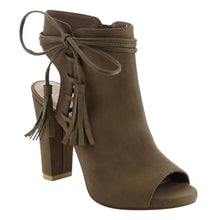 Reneeze AF83 Women's Lace Up Tassel High Heel Dress Heels