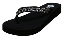 Yellow Box Women's Tutsi Rhinestone Comfort Foam Wedge Flip Flop Sandal