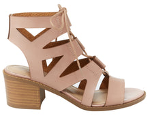 Esprit Women's Lacey Gladiator Cutout Block Heel Open Toe Sandal