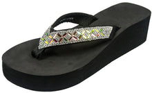 BF Betani Women's Rhinestone EVA Platform Flip Flop Sandal