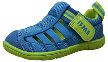 IFME Kid's Playa Venice Elastic Lace Mesh Hook and Loop Fisherman Style Sandal