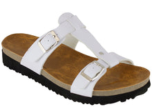 Cambridge Select Women's Double Buckle Slip On Slide Sandal