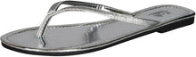 Kali Footwear Women's Focus Glitter Flip Flops, Black,10
