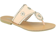 Bella Marie Women's Metallic Woven Two Tone Slip On Dress Fashion Sandal