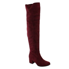 NATURE BREEZE FF00 Women Over The Knee Mid High Block Heel Boots Full Size Small