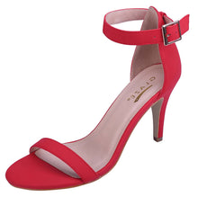 Glaze Women's Ankle Strappy Open Toe Stiletto Heel Dress Sandal