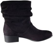 Soda Energy Women's Slouchy Pull On Low Block Heel Ankle Booties