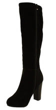 Refresh Women's Ringo-03 Knee High Side Zipper Closure Chunky High Heel Dress Boots