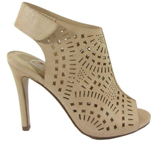 Delicious Women's Laser Cut Slingback Peep Toe Bootie