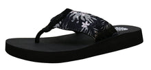 Yellow Box Women's Macnee Hawaiian Print Comfort Foam Wedge Flip Flop Sandal