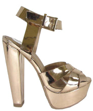 Delicious Women's Crisscross Strappy Platform Chunky Heel Sandal