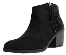 Soda Women's Rowley Sueded Western Ankle Bootie