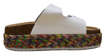Nature Breeze Women's Hippie Boho Festival Flatform Two Strap Sandal
