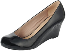 Forever Link Women's Classic Ballet Patent Wedge Pump