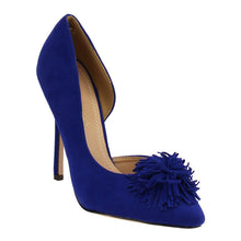 Chase & Chloe EF97 Women's High Stiletto Heel Fringe D'orsay Dress Pumps