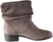 Soda Energy Women's Slouchy Pull On Low Block Heel Ankle Booties