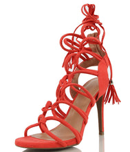 Wild Diva Women's Berlin 72 Gladiator Strappy Lace Up Tie High Heel