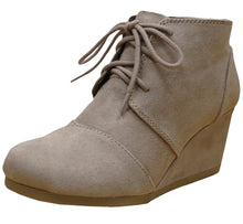 Cambridge Select Women's Lace Up Wedge High Heel Ankle Boot