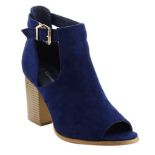 Reneeze AF79 Women's Cut Out Chunky Heel Buckle Heels Sandals