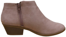 Cambridge Select Women's Round Toe Stacked Heel Western Ankle Bootie
