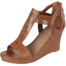 Forever Link Women's T-Strap Cutout Detail Zip Back Wedge Sandal...