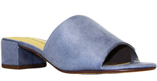 City Classified Women's Open Toe Chunky Heel Suede Slide Sandals Shoes