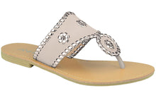 Bella Marie Women's Metallic Woven Two Tone Slip On Dress Fashion Sandal
