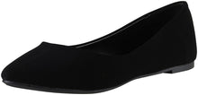 Soda Shoes Women's Redbud Pointy Toe Flat Memory Foam