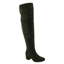 NATURE BREEZE FF00 Women Over The Knee Mid High Block Heel Boots Full Size Small