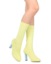 Cape Robbin GB55 Women Sweater Mid-Calf Pointy Toe Oval Heel Sock Boot