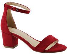 Bella Marie Women's Strappy Open Toe Block Heel Sandal