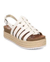 Women Metallic Espadrille Fisherman Sandal - Flatform Slingback Sandal - Caged Platform Sandal - GH81 By Nature Breeze