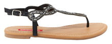 Unionbay Women's Swirl Beaded Rhinestone Crystal Embellished Flat Sandal