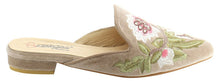 DBDK Women's Floral Embroidered Pointed Toe Mule