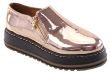 DBDK Women's Slip On Zip Platform Creeper