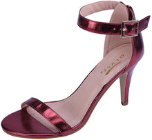 Glaze Women's Ankle Strappy Open Toe Stiletto Heel Dress Sandal