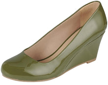 Forever Link Women's Classic Ballet Patent Wedge Pump