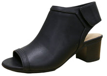 City Classified Women's Rolla Cutout Back Stacked Heel Peep Toe Bootie