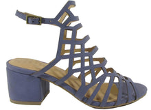 City Classified Women's Geometric Caged Cutout Chunky Heel Sandal