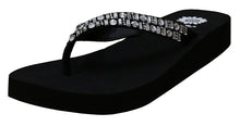 Yellow Box Women's Tutsi Rhinestone Comfort Foam Wedge Flip Flop Sandal