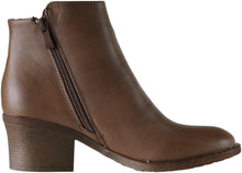 Reneeze Women's Pama-02 Two-tone Metallic Zipper Chunky Heel Ankle Boot