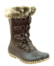 Snow-ll Mid Calf Lace Up Fur Shearling Boots