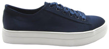 Soda Women's Closed Round Toe Satin Lace-Up Platform Flatform Fashion Sneaker