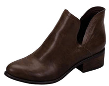Breckelle's Women's Open Side Slip On Heeled Bootie