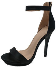 Wild Diva Womens Open Toe Ankle Strap High Stiletto Heel Platform Pump Sandal