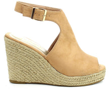 Refresh Footwear Women's Espadrille Wedge Platform Peep Toe Sandal
